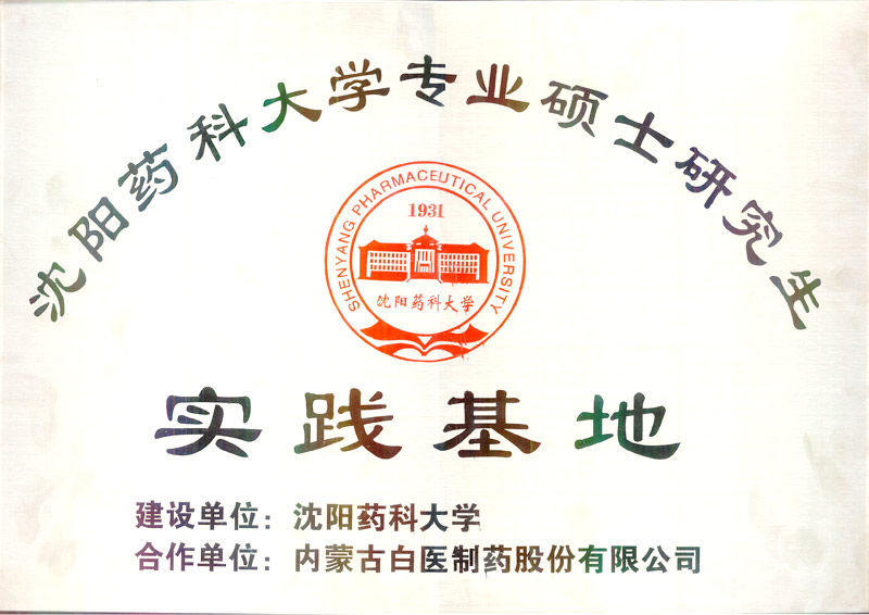 Postgraduate student practice base of Inner Mongolia Baiyi Pharmaceutical Co., L